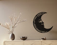 Load image into Gallery viewer, Crescent Moon Wall, Wall Decor, Metal Wall art
