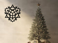 Load image into Gallery viewer, Geometric Snowflake Wall, Wall Decor, Metal Wall art
