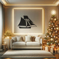 Load image into Gallery viewer, Sailboat Adventure Wall, Wall Decor, Metal Wall art
