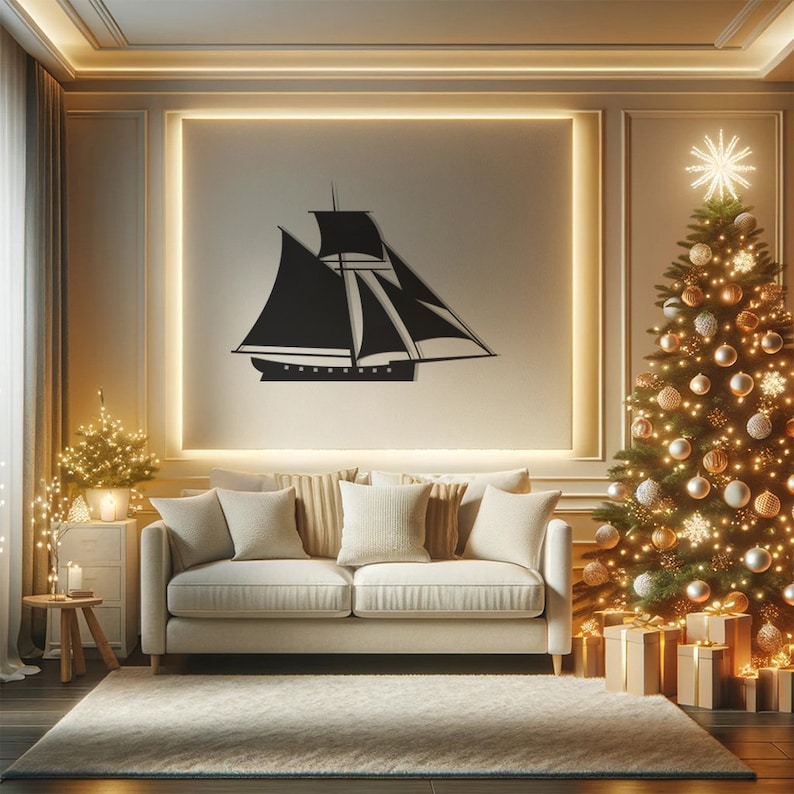 Sailboat Adventure Wall, Wall Decor, Metal Wall art