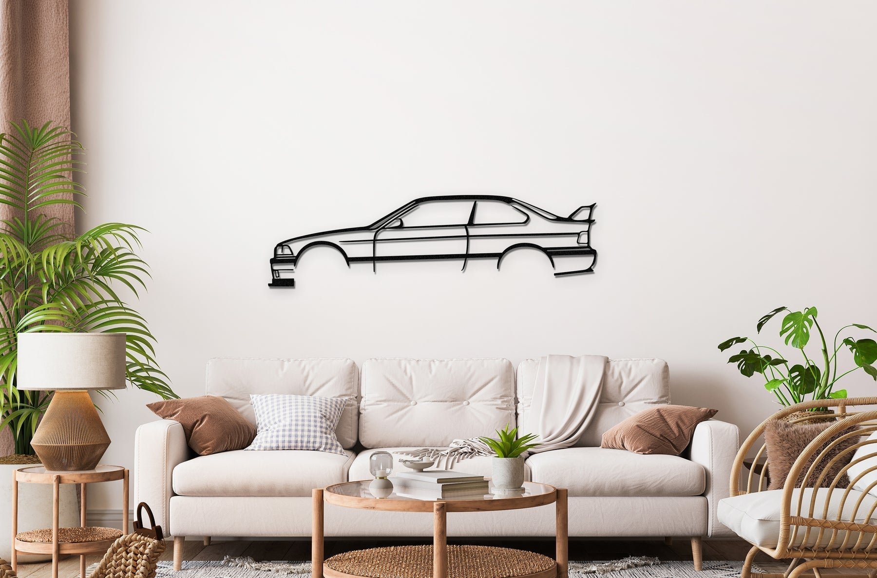 E36 M3 Metal Silhouette, Wall Decor, Metal Wall art