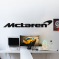 Load image into Gallery viewer, McLaren Metal Car Emblem, Wall Decor, Metal Wall art
