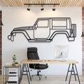 Load image into Gallery viewer, 2007 Wrangler JK (3rd Gen) Metal Silhouette, Metal Wall art
