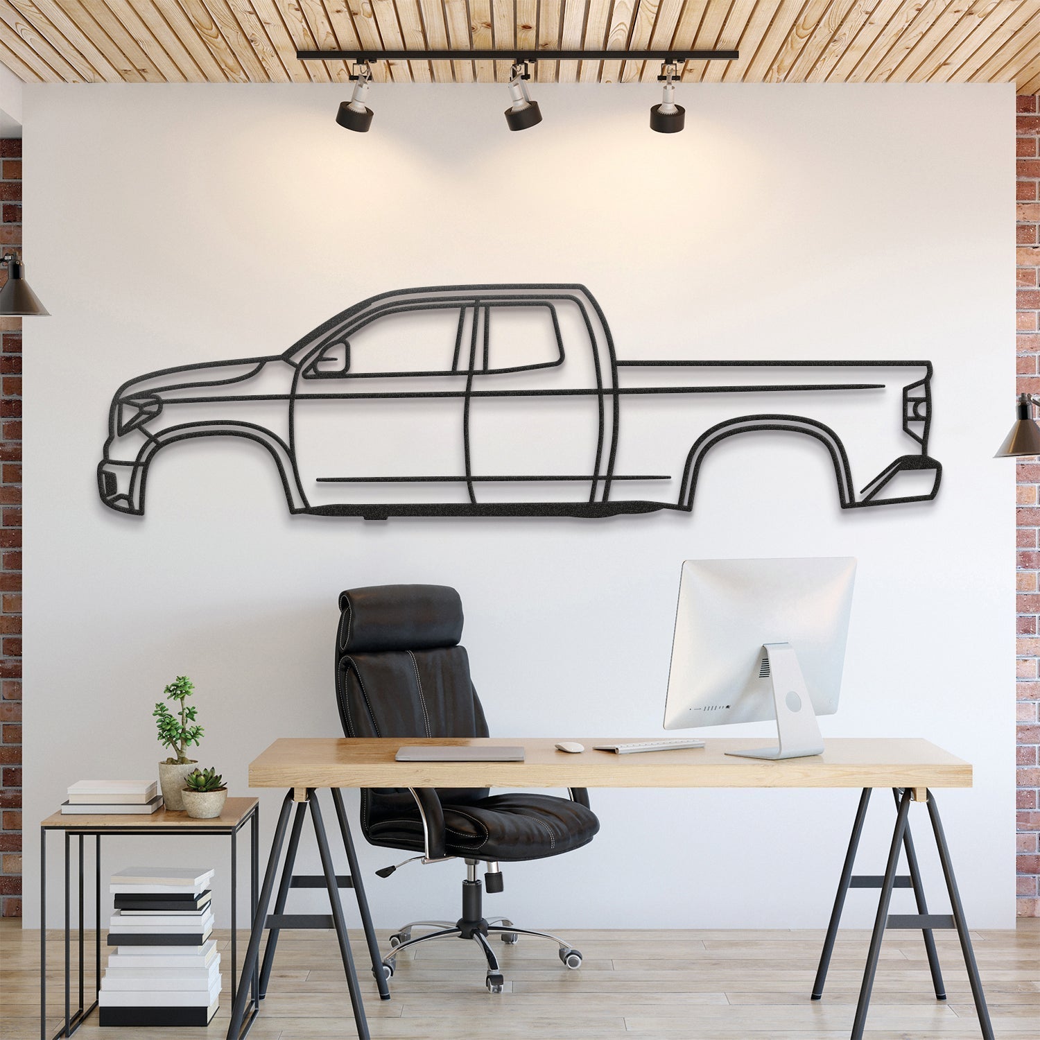 2019 Tundra 2nd Gen Metal Silhouette, Wall Decor, Metal Wall art