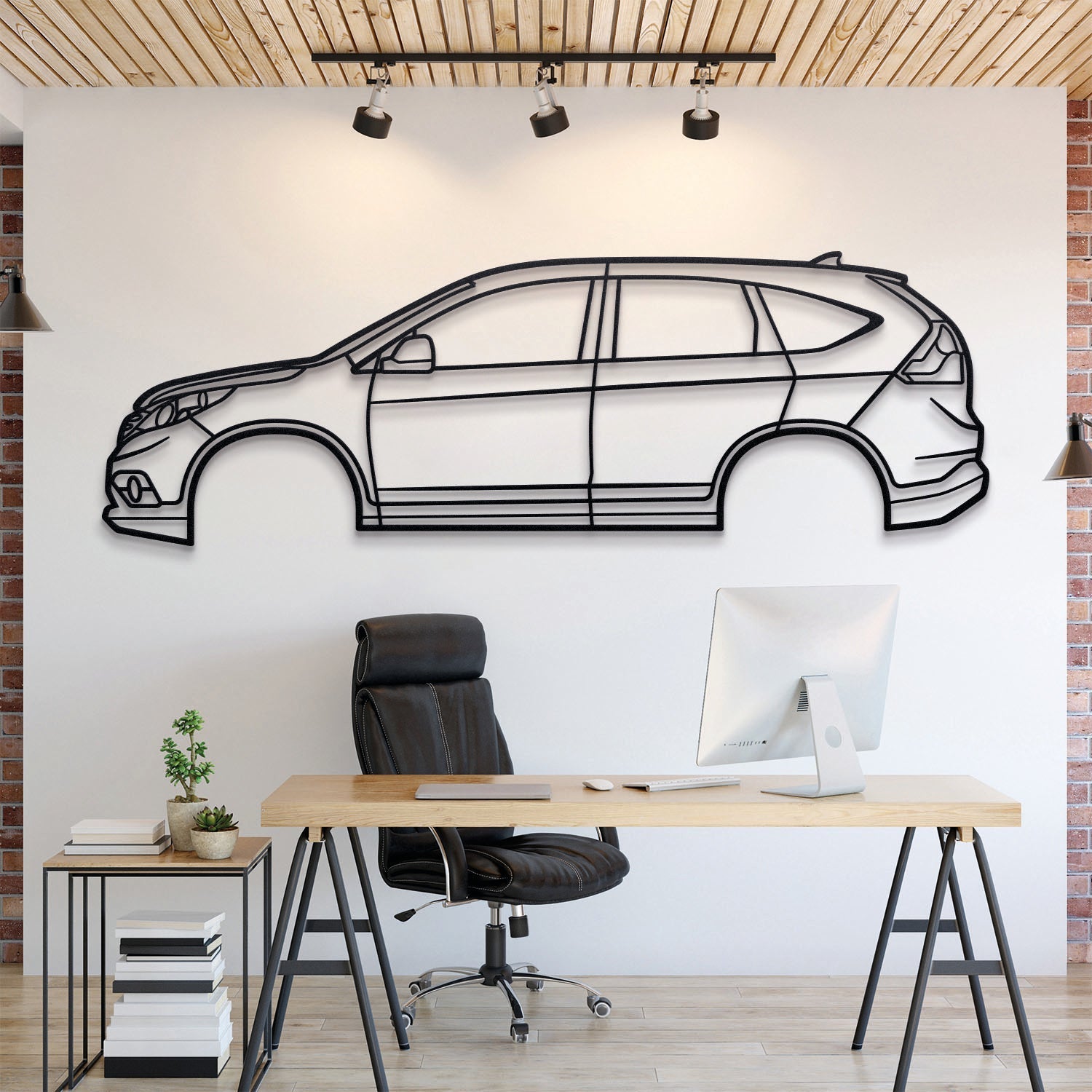 2012 CR V 4th gen Metal Silhouette, Wall Decor, Metal Wall art