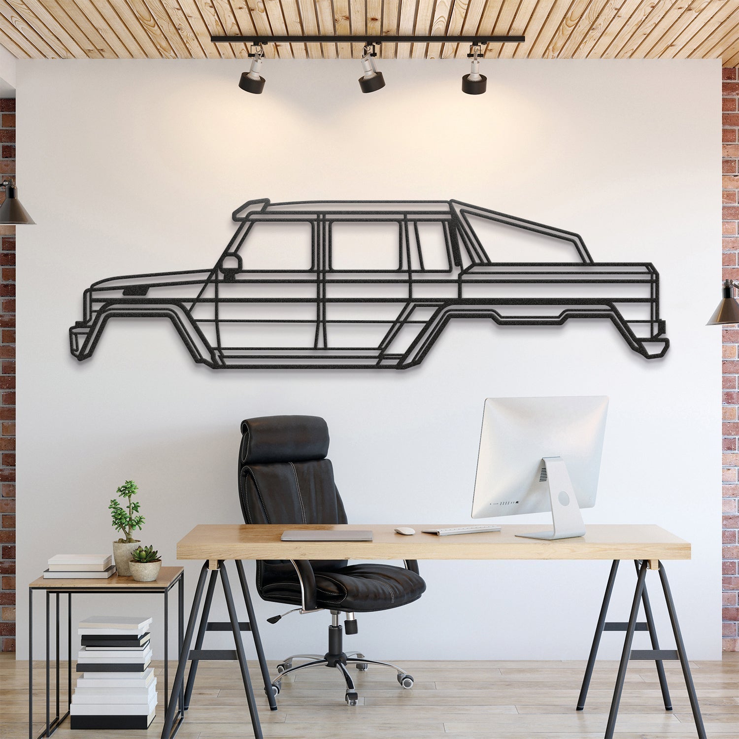 2014 G 63 AMG 6x6 Metal Silhouette, Wall Decor, Metal Wall art