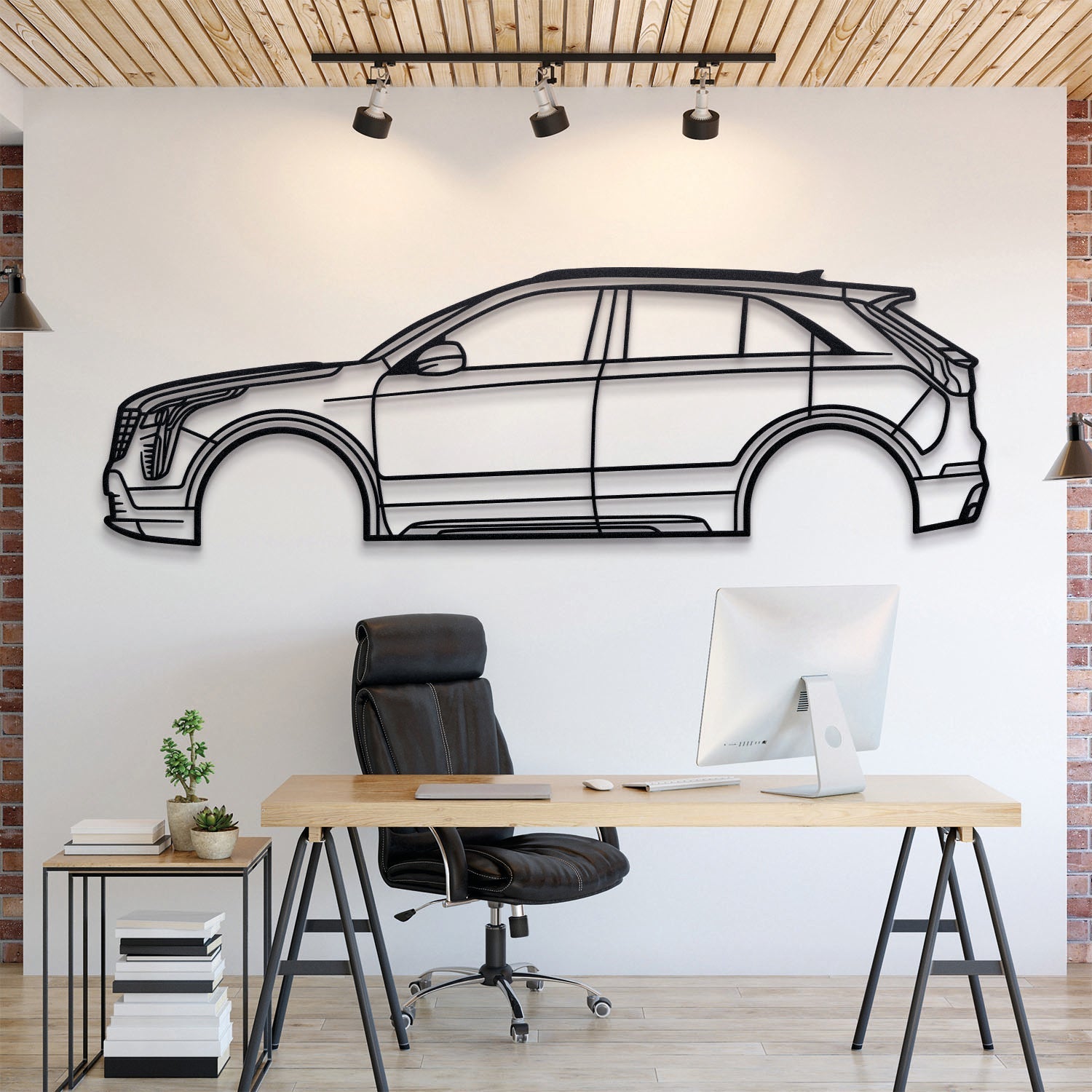 2019 XT4 1st Gen Metal Silhouette, Wall Decor, Metal Wall art