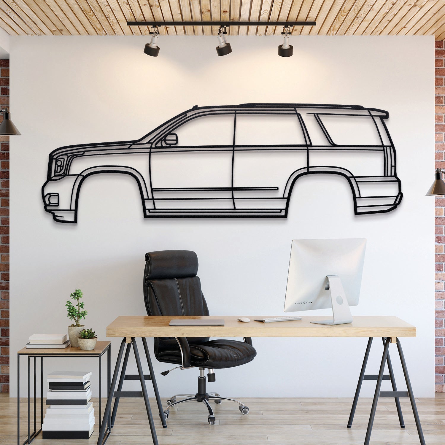 2015 Yukon 4th Gen Metal Silhouette, Wall Decor, Metal Wall art