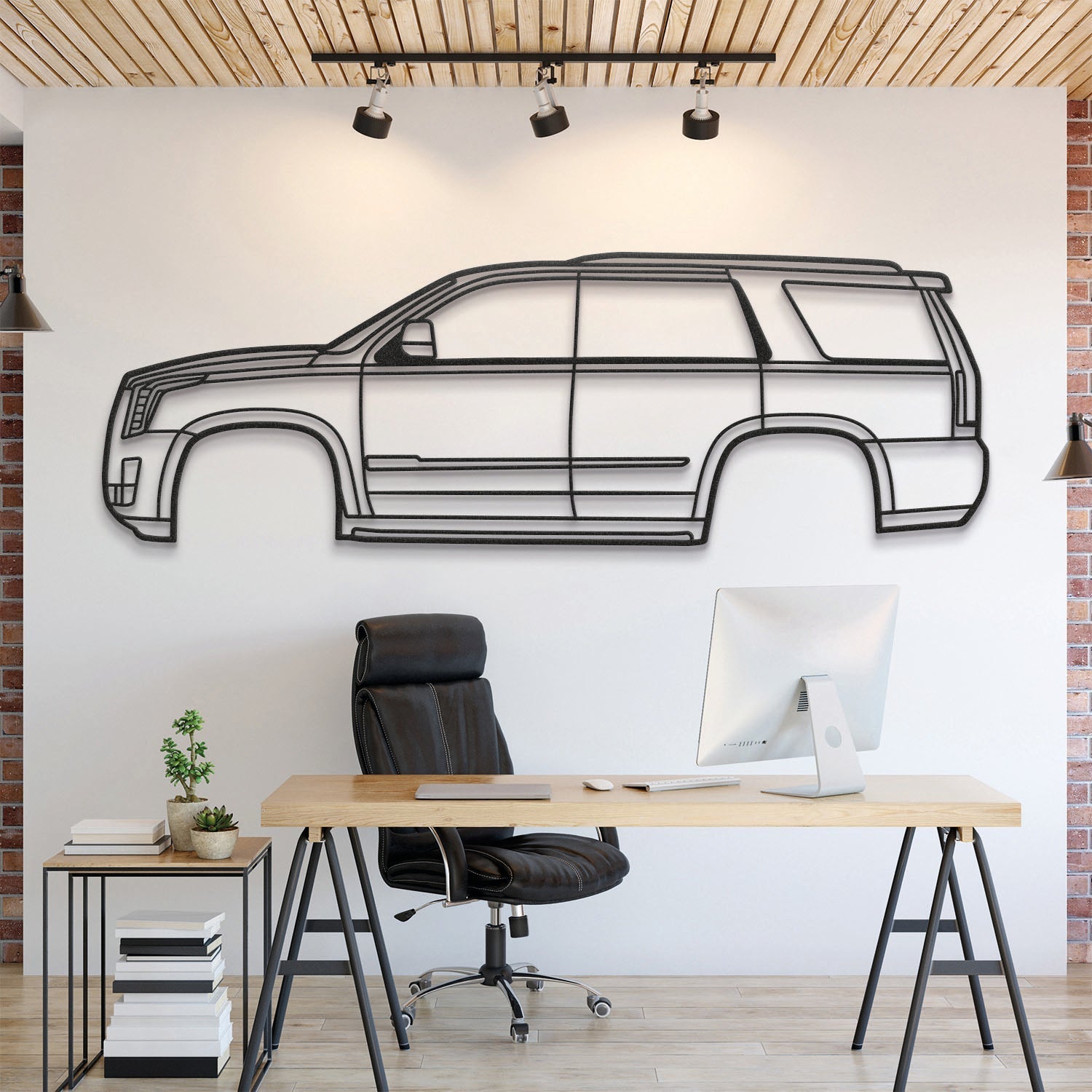 2015 Escalade 4th Gen Metal Silhouette, Wall Decor, Metal Wall art