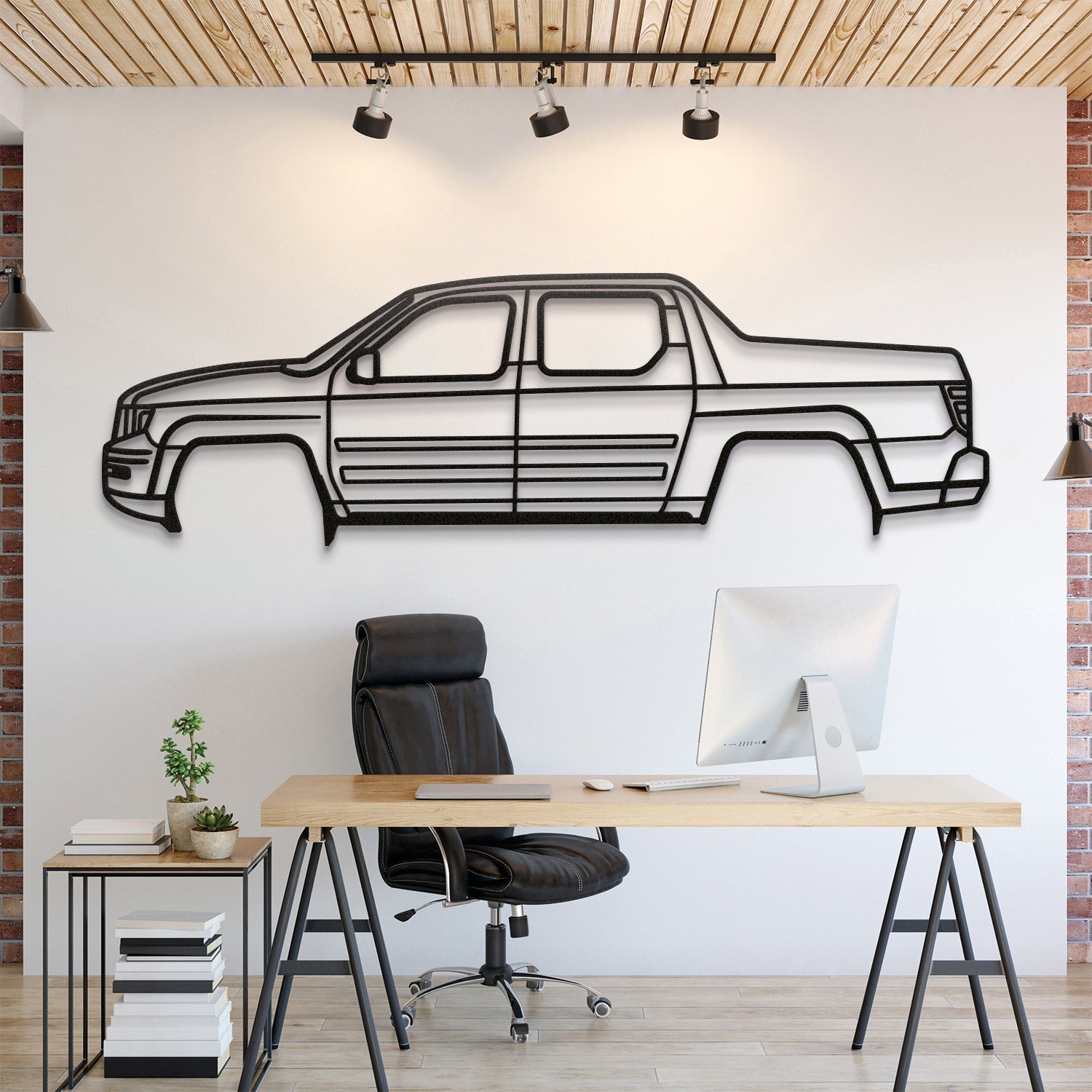 2006 Ridgeline 1st Gen Metal Silhouette, Wall Decor, Metal Wall art