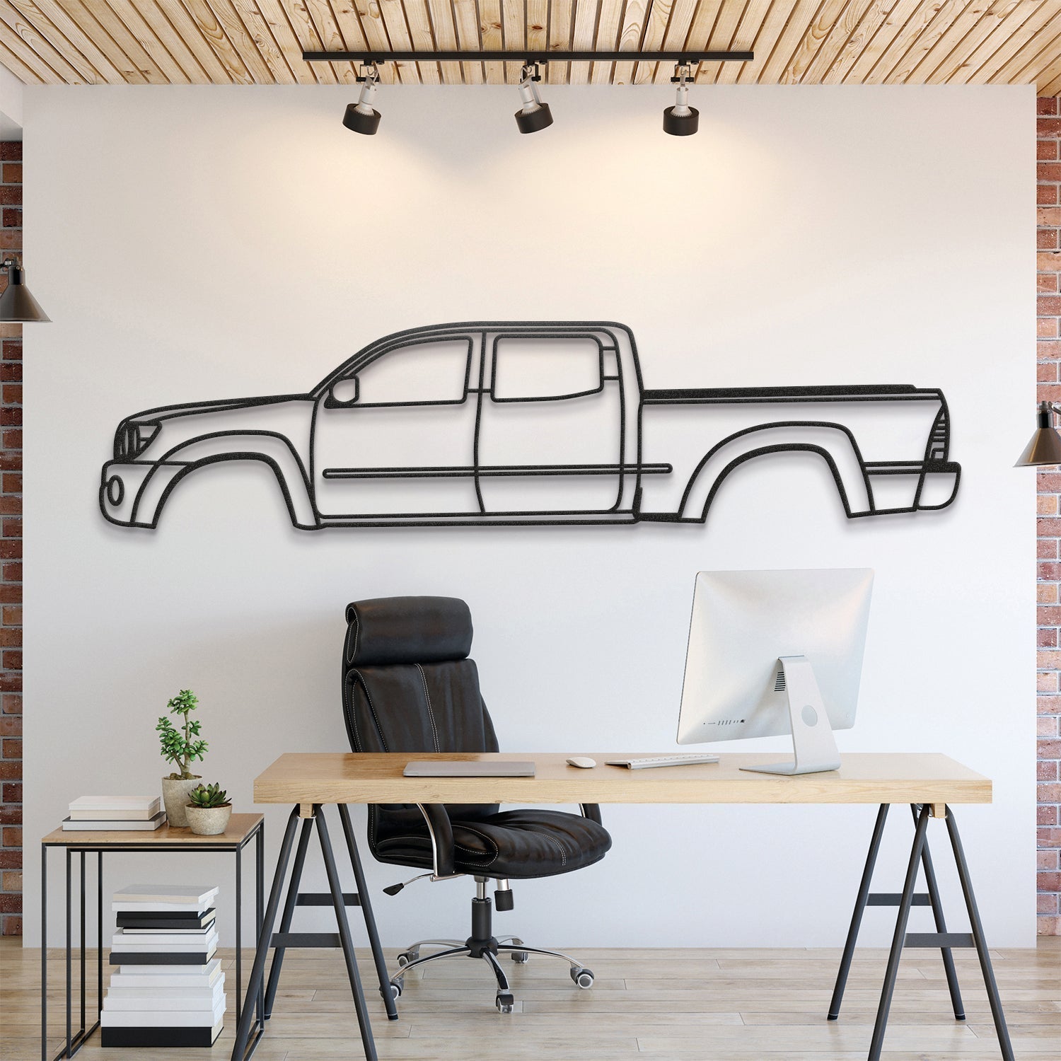 2005 Tacoma 2nd Gen Metal Silhouette, Wall Decor, Metal Wall art