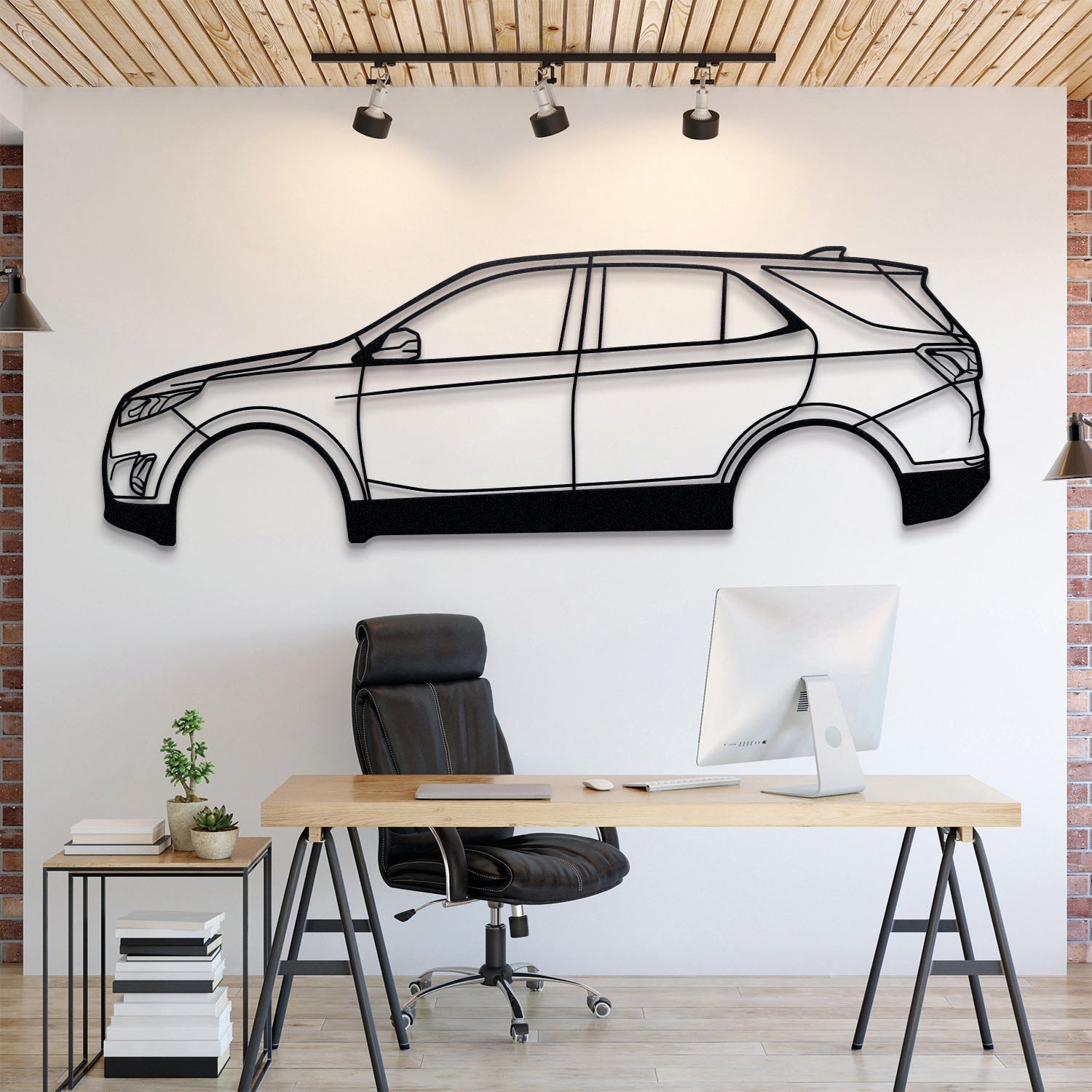 2018 Equinox 3rd Gen Metal Silhouette, Wall Decor, Metal Wall art