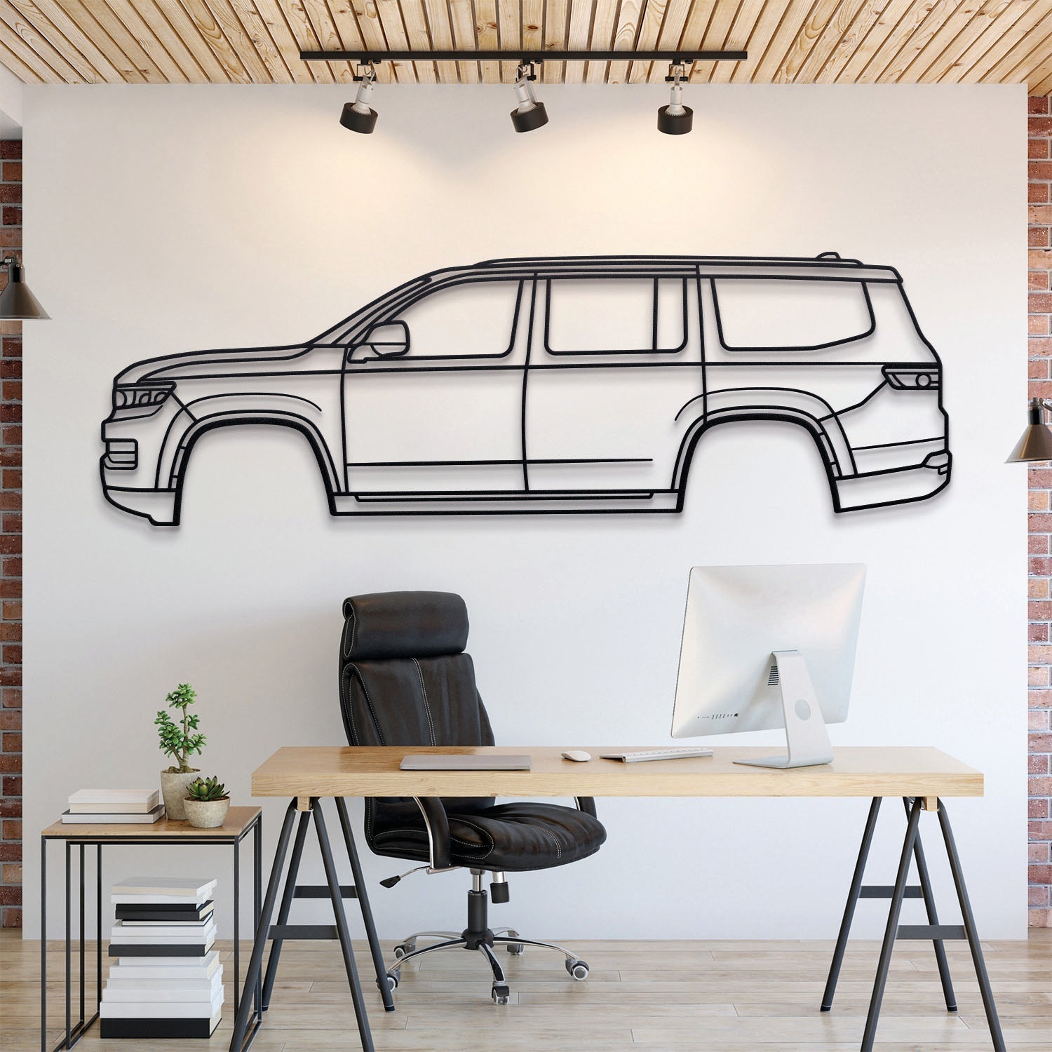 2022 Grand Wagoneer WS (4th Gen) Metal Silhouette, Metal Wall art