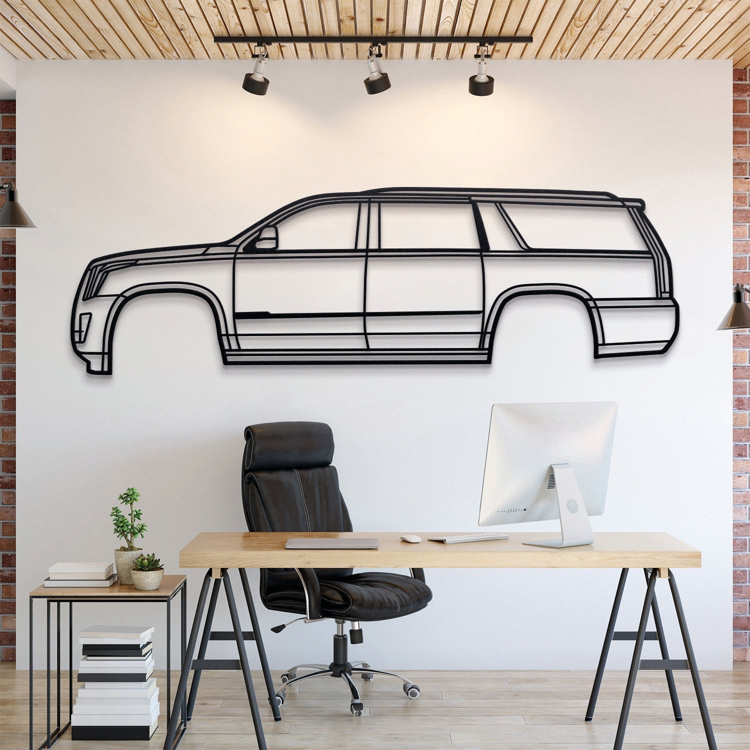 2015 Escalade ESV 4th Gen Metal Silhouette, Wall Decor, Metal Wall art