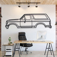 Load image into Gallery viewer, 1987 Bronco 4th Gen Metal Silhouette, Wall Decor, Metal Wall art
