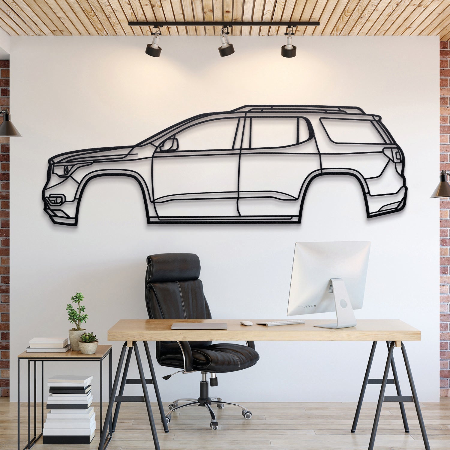 2017 Acadia 2nd Gen Metal Silhouette, Wall Decor, Metal Wall art