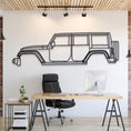 Load image into Gallery viewer, 2012 Wrangler Rubicon Metal Silhouette, Wall Decor, Metal Wall art
