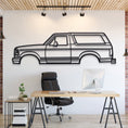 Load image into Gallery viewer, 1992 Bronco 5th Gen Metal Silhouette, Wall Decor, Metal Wall art
