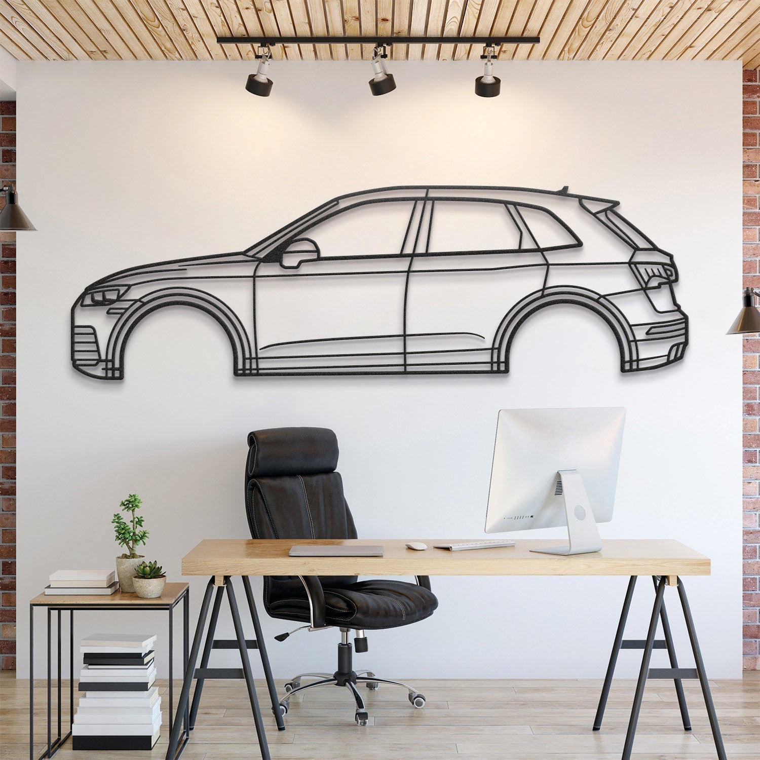 2018 SQ5 2nd Gen Metal Silhouette, Wall Decor, Metal Wall art