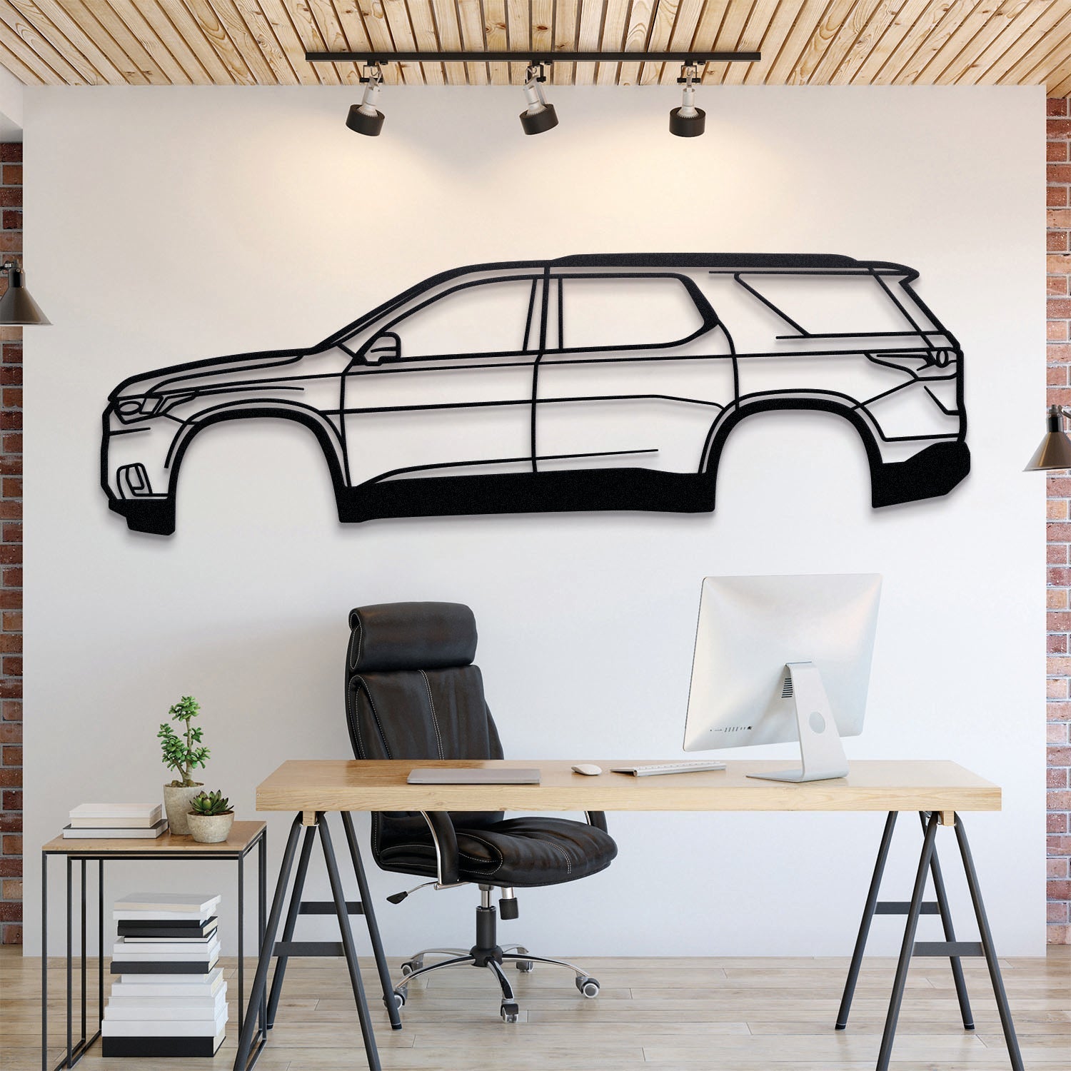 2018 Traverse 2nd Gen Metal Silhouette, Wall Decor, Metal Wall art