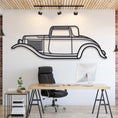 Load image into Gallery viewer, 1932 De Luxe Five Window Coupé Metal Silhouette, Metal Wall art
