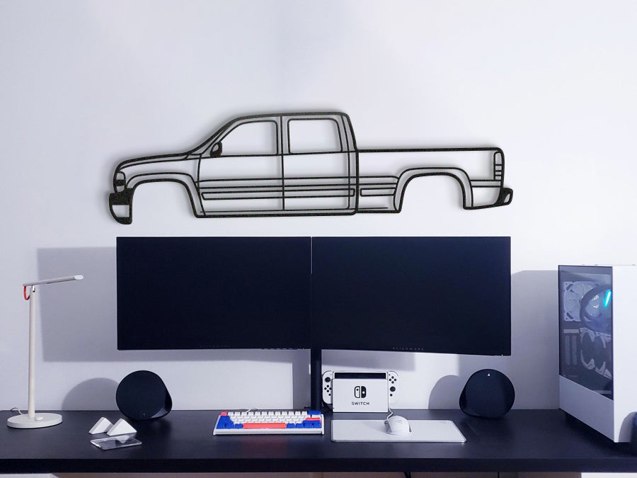 2001 Silverado 2500HD Metal Silhouette