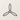 Front view of the Airplane Propeller Line Art Metal Wall Art