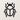 Front view of the beetle outline with antennae and six legs