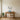 Bison line art metal wall art in a living room