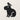 Front view of the sitting capybara silhouette and the bird above it