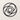 Front view of the abstract circles design on a plain wall