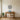 Abstract circles metal art above a sofa