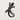 Front view of the climbing gecko silhouette on a plain wall