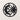 Front view of the moon and sun design in a round steel ring