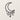 Front view of the crescent moon stars design on a plain wall