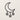 Front view of the moon and stars