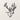 Front view of the elk head and antlers