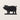 Front view of the farm Pig Silhouette Metal Wall Art