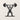 Front view of the geometric barbell lifter wall art