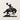 Front view of the geometric bronc rider wall art