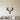 Geometric deer skull with a wide rack of antlers