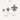 Size guide for the geometric fleur de lis metal art