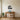 Geometric wave wall art in a living room