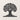 Front view of the geometric olive tree wall art