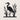 Front view of the heron and reeds silhouette