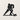 Front view of the Hockey Player Driving the Puck Metal Wall Art