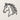 Front view of the horse head