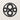 Front view of the Interlocking Gears in a Ring Metal Wall Art