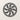 Front view of the kokopelli circle dance mandala design on a plain wall