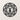 Front view of the motorcycle wheels mandala design on a plain wall